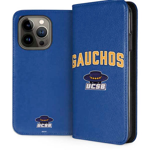 University of California-Santa Barbara Gauchos iPhone 15 Pro Folio Case